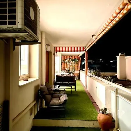 公寓 Magnifique 2p Vue Terrasse Parking 胡安莱潘